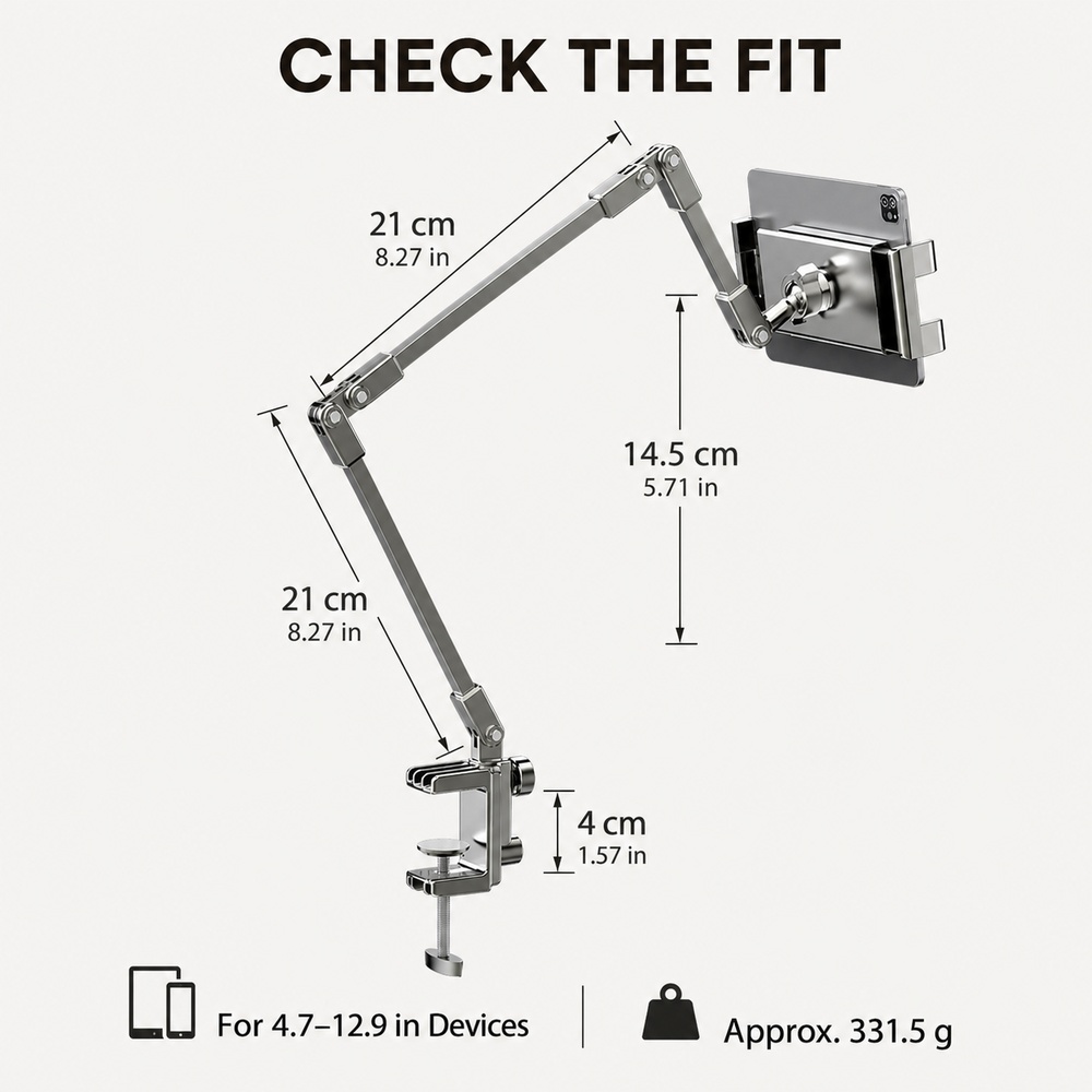 Adjustable Bed Phone Holder St - огляд і ціна Trimble Tablet Accessories