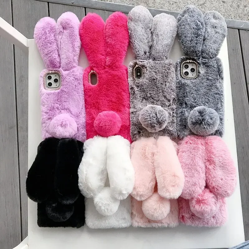 Plush Fur Rabbit Case For Real - огляд і ціна Realme Note 50