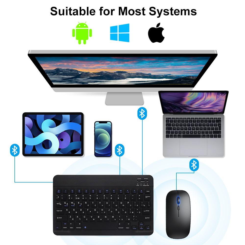 Bluetooth Keyboard and Mouse F - огляд і ціна Android Tablet Gaming Accessories