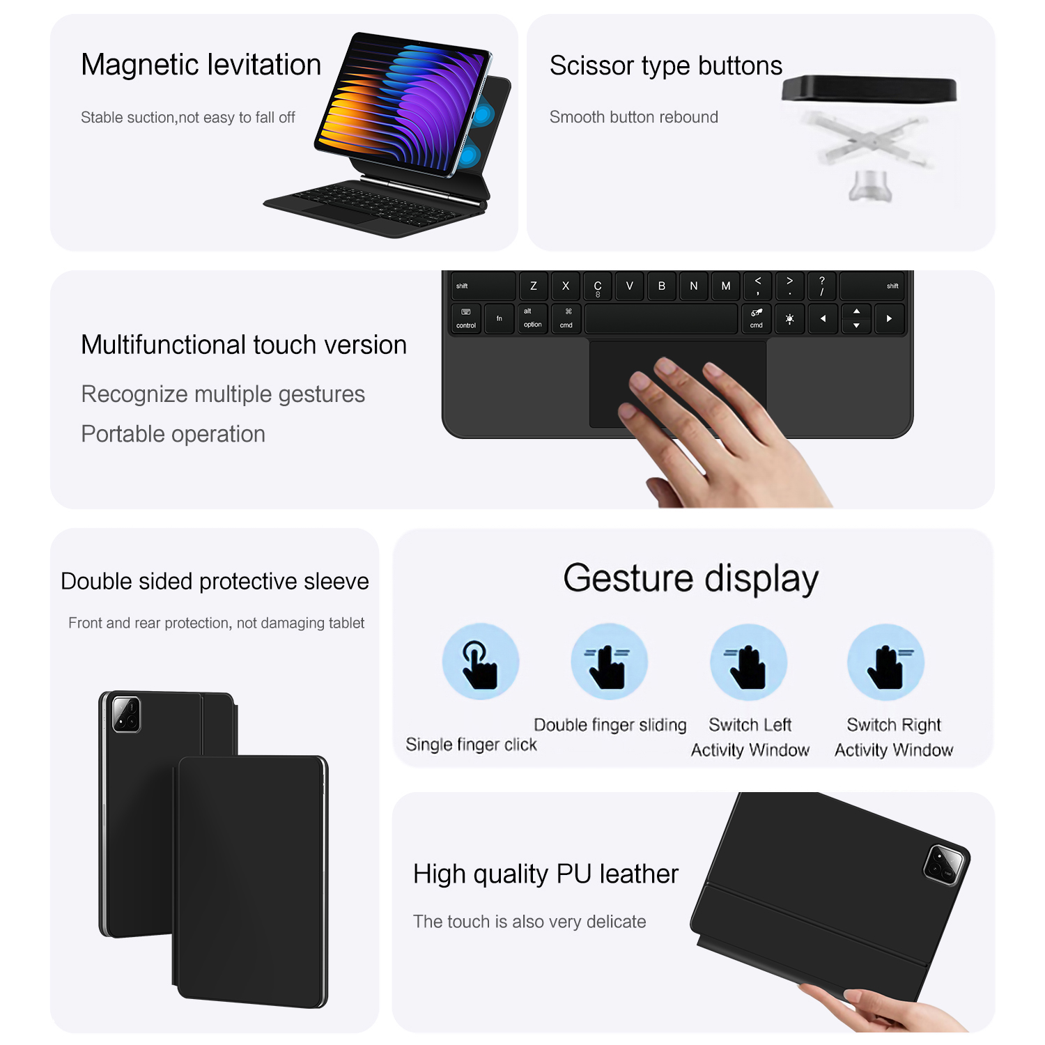 Magic Keyboard For Xiaomi Pad  - огляд і ціна Tablet Keyboard Case