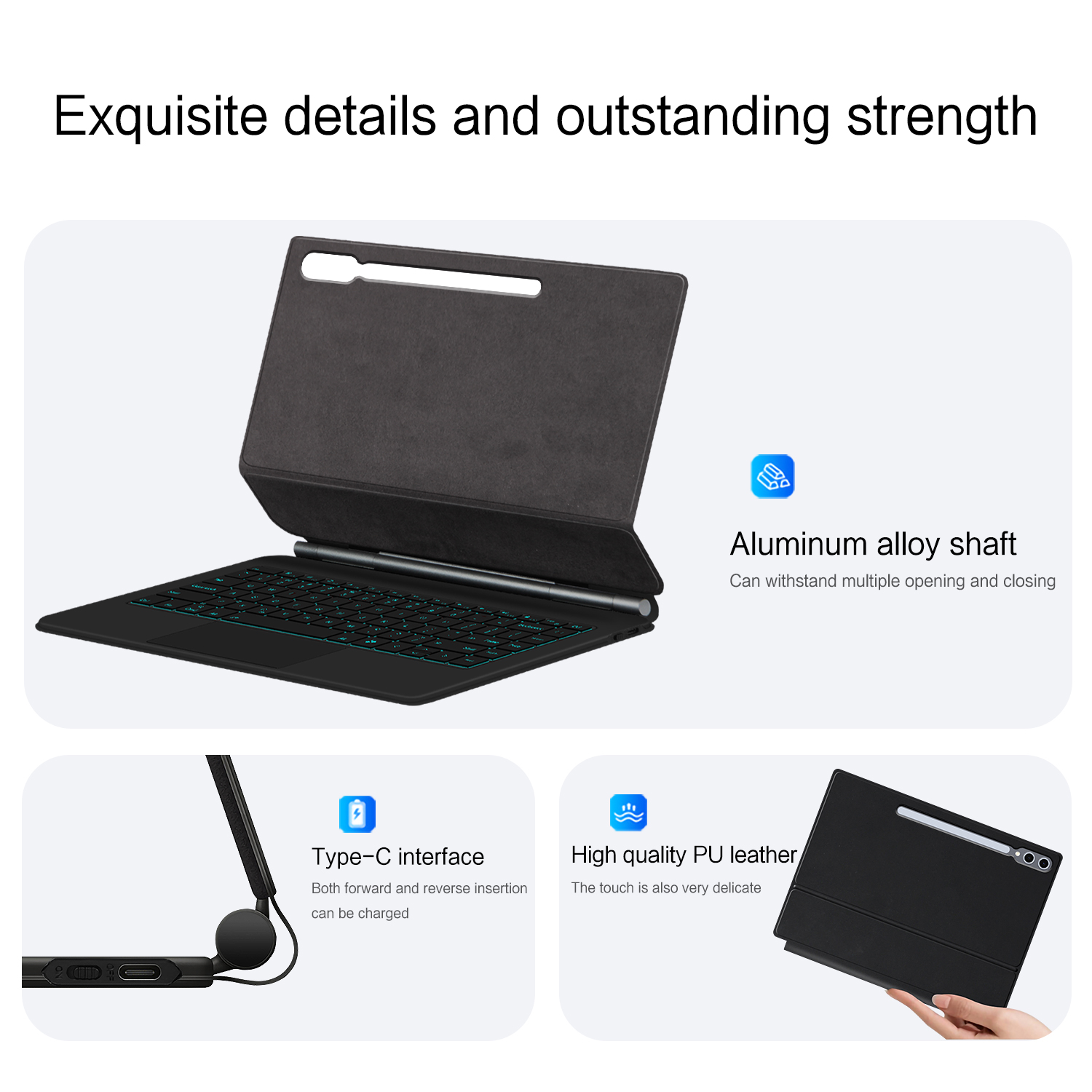 Magic Keyboard For Samsung Gal - огляд і ціна Tablet Keyboard Case